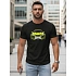 T-shirt męski z nadrukiem auta czarny FashionStreet NX5015R