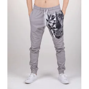 Unisex tepláky 2121560 / AFD394 Šedá s potlačou - Aloha From Deer