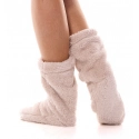 Dámske teplé ponožky 2407 Púder ružová - L&L