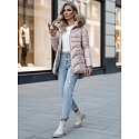 Kurtka zimowa damska z kapturem WINTERCHIC różowa FashionStreet TY4441z