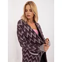 Dámsky kardigan AT SW 2340 A.00 tmavo fialový - WoolFashion