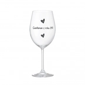 Gentleman z roku 89 - číry pohár na víno 350 ml