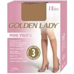 Dámske podkolienka MINI VELY (3 páry) 15 deň - Golden Lady