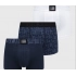Pánske boxerky 3 pack U3BG01K6YW0 P7CJ modrá/biela - Guess