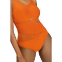 Dámske jednodielne plavky S36W-27 Fashion šport oranžové - Self