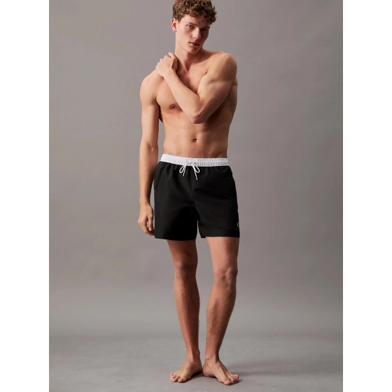 Pánske plavky KM0KM01051 BEH čierne - Calvin Klein