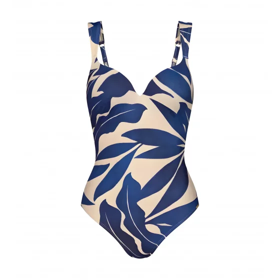 Dámske jednodielne plavky Summer Allure OWP 01 tmavo modré - Triumph