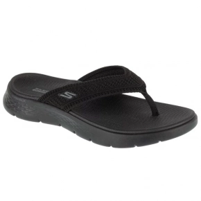 Dámske sandále / žabky Go Walk Flex Holly 141459-BBK Čierna - Skechers