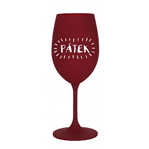PÁTEK - bordó sklenice na víno 350 ml