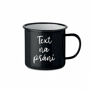TEXT NA PŘÁNÍ - černý plecháček 300 ml