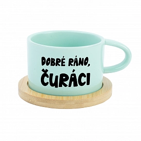 DOBRÉ RÁNO, ČURÁCI - mint hrníček makronka 200 ml