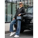 Kurtka damska pikowana z kapturem czarna FashionStreet TY5546