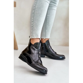 Dámské kotníkové boty HY42-717 Černá - S.Barski