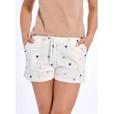 Dámske pyžamové šortky 609/15 smotanové - Cornette