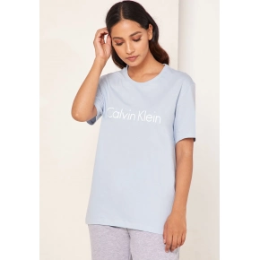 Dámske tričko QS6105E-7JC modrá - Calvin Klein