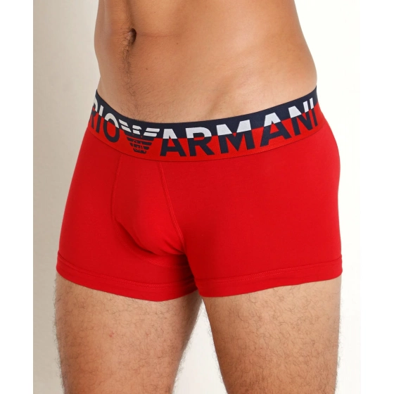 Pánske boxerky 111389 3F516 00774 červené - Emporio Armani