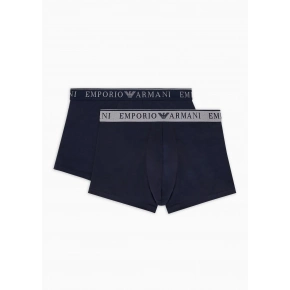Pánske boxerky 2PACK 111769 3F720 70835 tm. modré - Emporio Armani