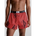Pánske trenírky 000NB3411A GNP červené s potlačou - Calvin Klein
