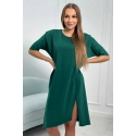 Dámske oversize šaty 9335 Tmavo zelená - Kesi