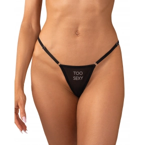 Dámske sexy tangá Violami Sexy čierne - Obsessive
