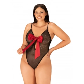 Elegantné body Tiene teddy 2XL/3XL - Obsessive