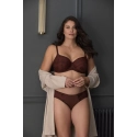 Dámska podprsenka Tango 3251B Tmavo hnedá Nutmeg vzor - Panache
