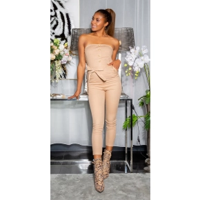 Sexi kombinéza V6603 hnedý - In Stylefashion