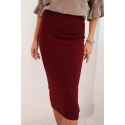 Dámska sukňa ZS5121 bordová - Kesi