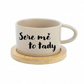SERE MĚ TO TADY - krémový hrníček makronka 200 ml
