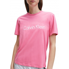 Dámske tričko na spanie QS6105E-AD5 ružová - Calvin Klein