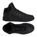 Pánske športové členkové topánky Hoops 3.0 Mid Wtr GW6421 Čierna - Adidas