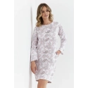 Dámska nočná košeľa 429 Biela vzor - Cana