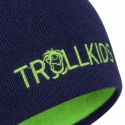 Detská obojstranná čiapka 920-100-054 Zelená s čiernou - Trollkids