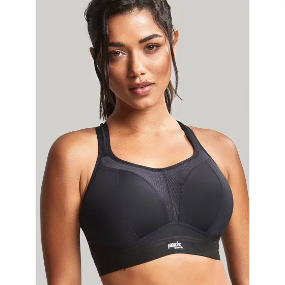 Dámska športová podprsenka Non Wired Sports Bra 7341B Čierna - Panache