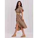 Dámske šaty MI SK 82970.86 khaki - Milady