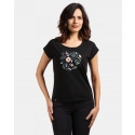 Dámske tričko ROANE-W Čierna s potlačou - Kilpi