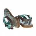 Dámske sandále Lola Lady W WL141650-30 - Tmavo hnedá s tyrkysovou - Wrangler