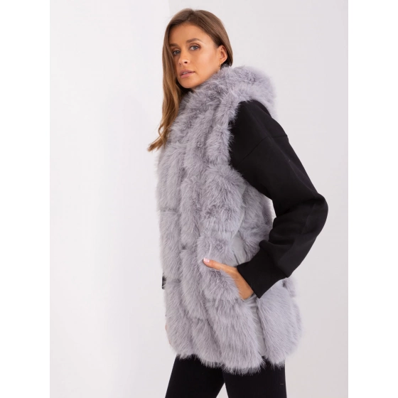 Dámska vesta AT KZ 2379.96P šedá - Wool Fashion