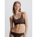 Dámska podprsenka 000QF7340E BKC tm. hnedá - Calvin Klein