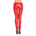 Sexy nohavice 50480 s kamienkami a zipsami - KouCla