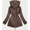 Hnedo-čierna obojstranná dámska bunda (W506) - Goodlooking
