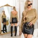 Sexy lesklá blúzka 9002 - Koucla