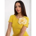 Dámske šaty LK SK 506335.21 Tmavo žltá - Lakerta