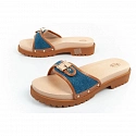 Dámske dreváky W F305492349 hnedo-modré - Scholl Iconic