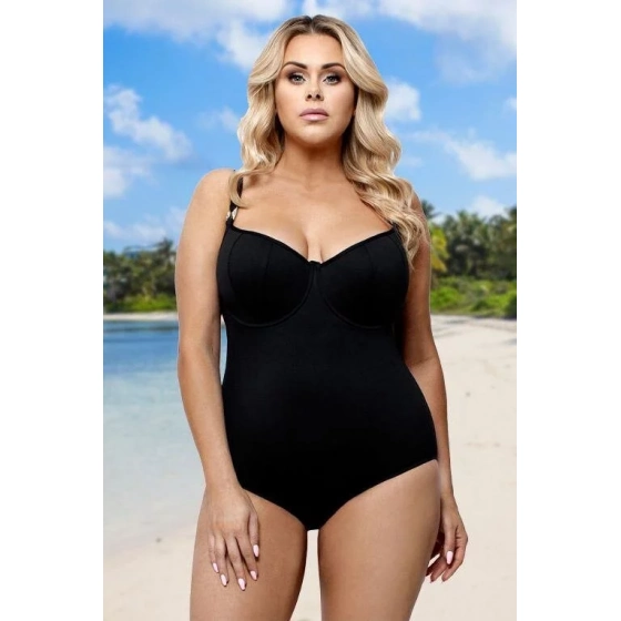 Jednodielne dámske plavky L4392/1 čierne - Lorin