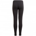 Dievčenské legíny Essentials 3 Stripes GN4046 Čierna s bielou - Adidas
