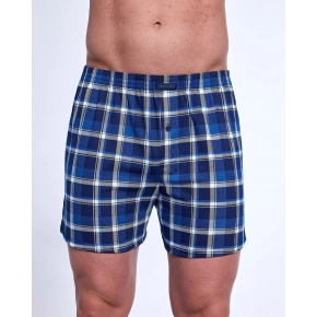 Pánske boxerky Comfort 002/318 Tmavo sa svetlo modrá karo - Cornette