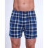 Pánske boxerky Comfort 002/318 Tmavo sa svetlo modrá karo - Cornette