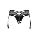 Dámske zvodné tangá Dominna čierne - Obsessive