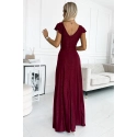 Dámske šaty 411-8 CRYSTAL bordová - Numoco